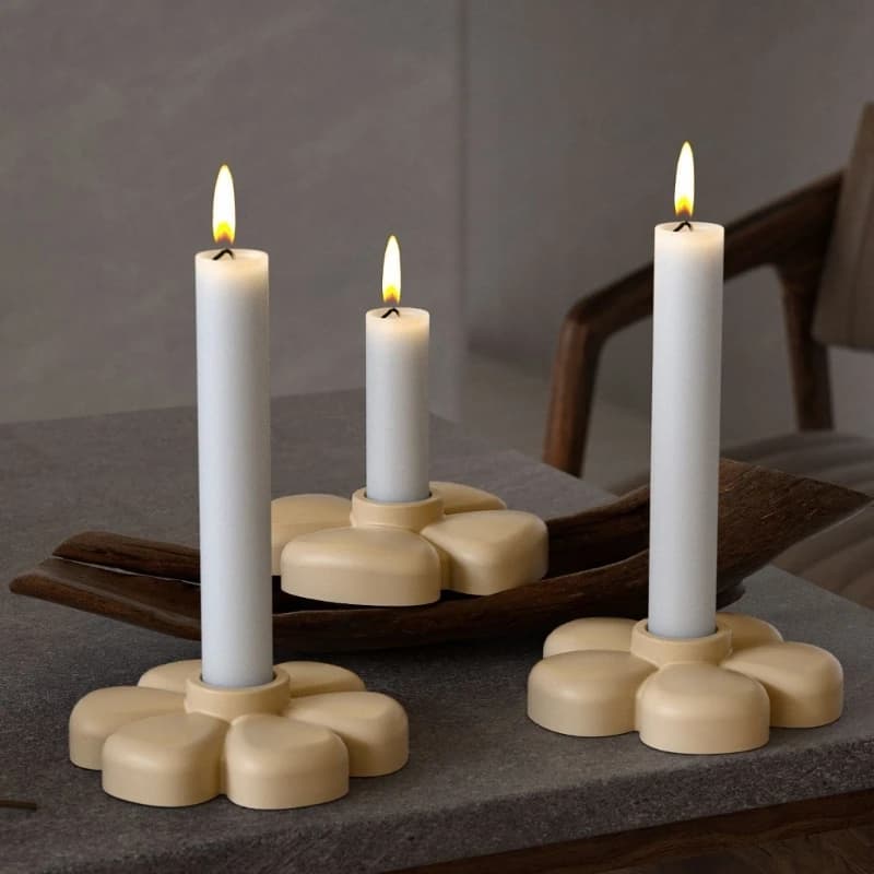 Resin Epoxy Molds Flower Holder Molds Silicone Texture for Candle