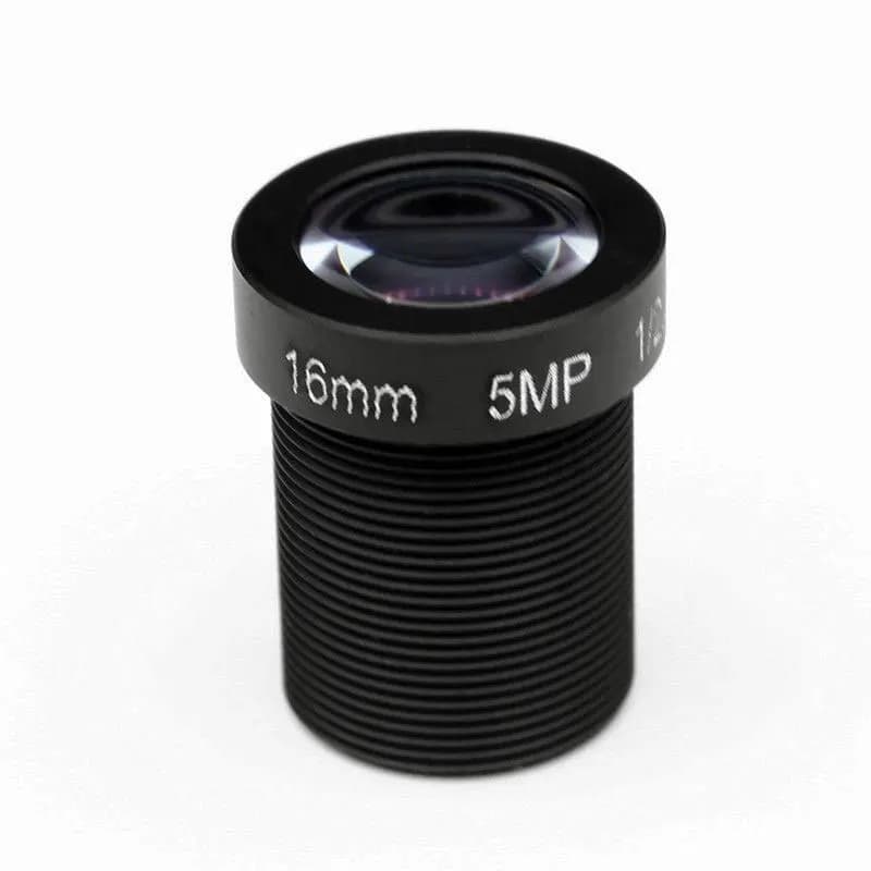 Obiettivo SMTSEC 16mm 1/2.5" per Scheda, 5MP HD Megapixel, 27 Gradi F2, Attacco S M12, per Telecamera di Sicurezza IP di Rete SL-1620B5MP