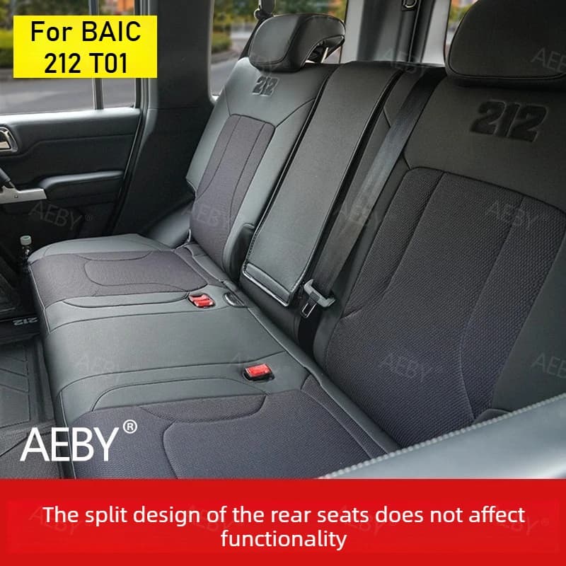 For BAIC 212 T01 2024-2025: Fully enveloping microfiber and linen cover, protective case, interior car