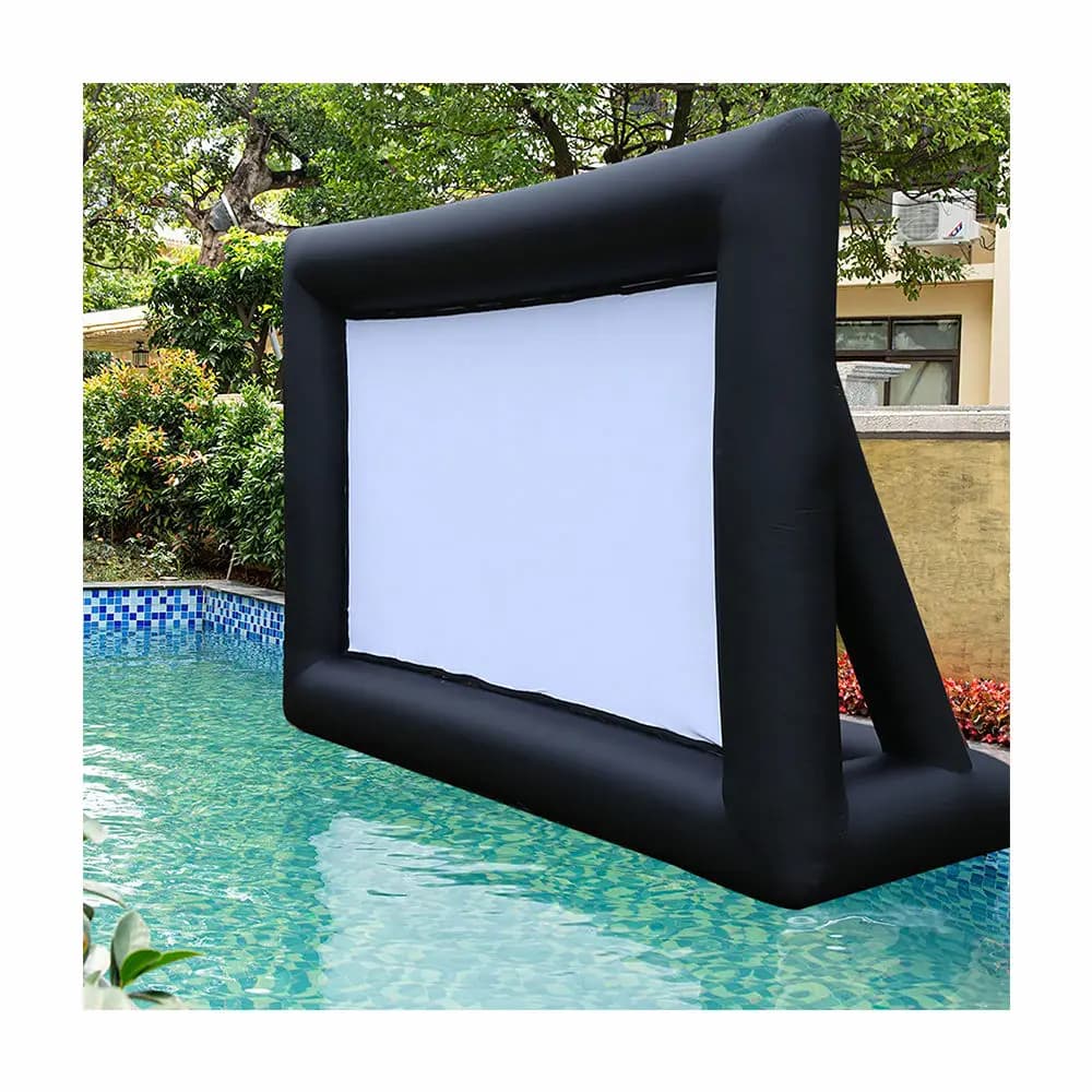 Schermo Gonfiabile da Esterno per Proiettore da 16 Piedi, Schermo Gonfiabile per Film e TV con Ventilatore, Schermo Portatile per Home Theater