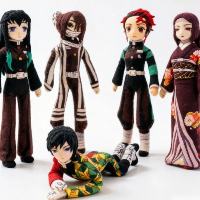 Action Figure Demon Slayer con Rete Metallica Incorporata, Forma Variabile, Bambole Collezionabili Kimetsu No Yaiba, Giocattolo Decorativo