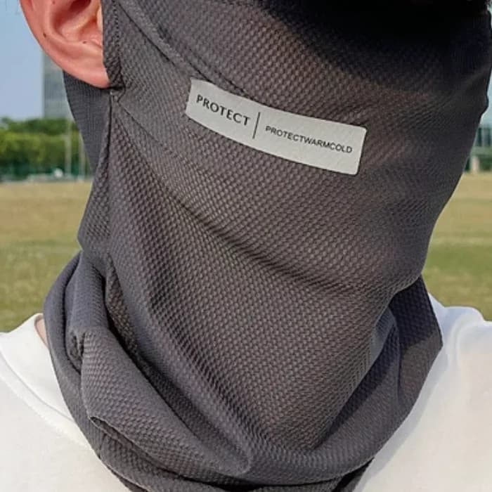 Maschera solare estiva in seta di ghiaccio per uomo donna copertura per il viso da ciclismo all'aperto tinta unita avvolgente per il collo protezione UV sciarpa bandana per l'orecchio