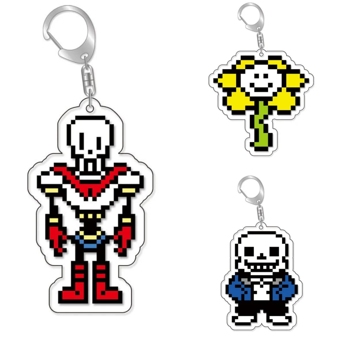 Anime Undertale Keychain Acrylic Keychain Woman Auto Cosplay Cell Phone Case Pendant Party Gift Jewelry Toys