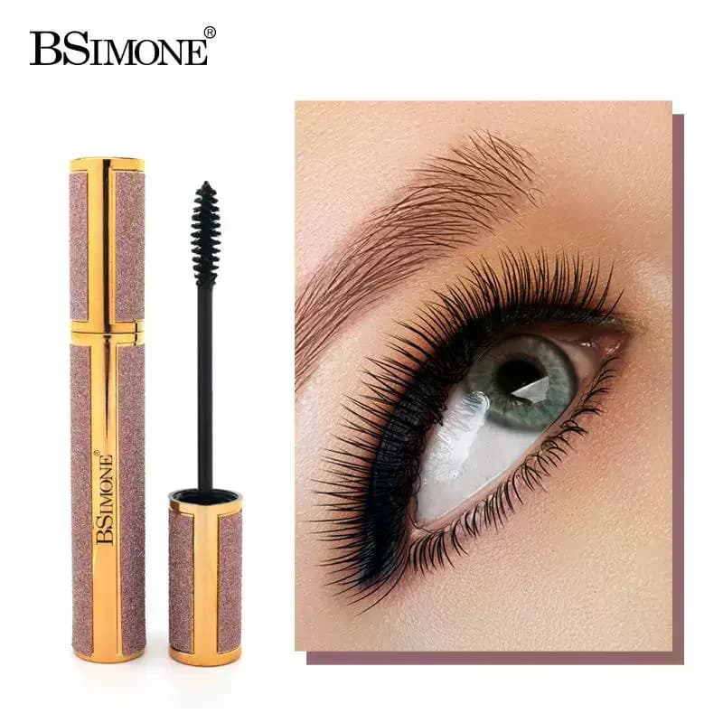 12g Waterproof 4D Mascara for Extreme Elongation and Volume, Long-Term Black, Dust Resistant, Cosmetic for Eyelash Makeup