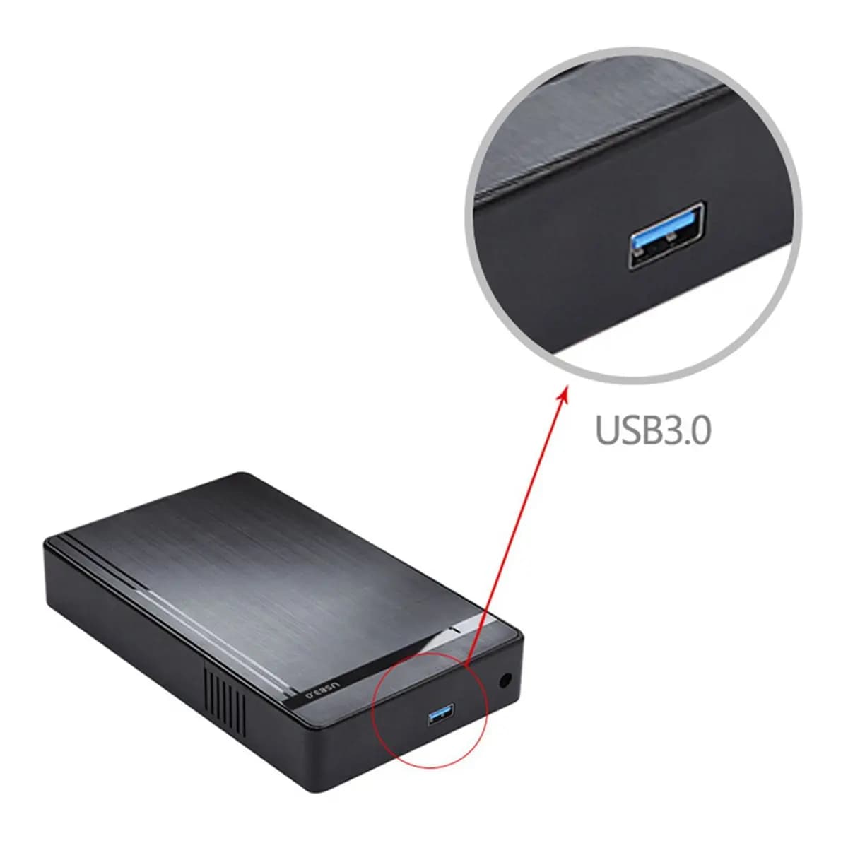 update. 3pcs 3.5inch HDD Case SATA to USB 3.0 Adapter External Hard Drive Enclosure for 2.5/3.5in SSD Disk HDD US PLUG