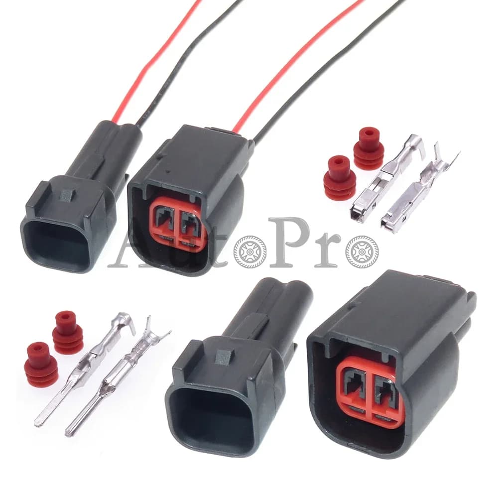 Set di 1 Connettore Impermeabile a 2 Fori per Auto, Presa in Plastica per Cavo Centrale Clacson, Compatibile con Ford Mondeo