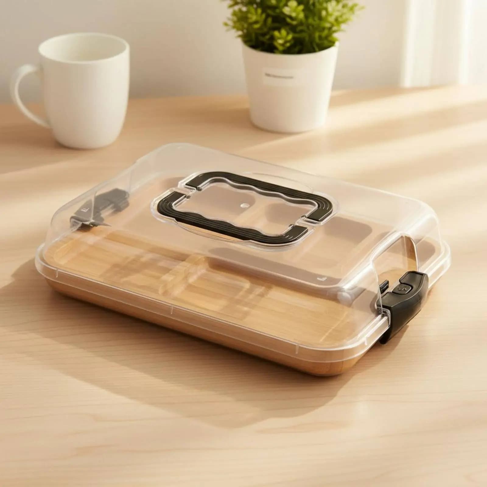 Contenitore per Alimenti in Vetro Riutilizzabile con Coperchio, Scatola per Pasti Divisi, Contenitore per Preparazione Pasti Senza BPA, Sicuro e a Prova di Perdite per Frigorifero