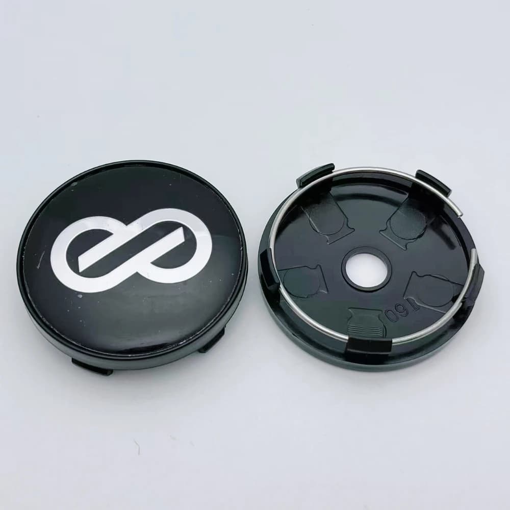4pcs Car Wheel Center Caps 60MM ( 56MM I.D ) With ENKEI Logo Emblem Badge Hub Dust Cover Rim Center Dust Cover Car Accessories