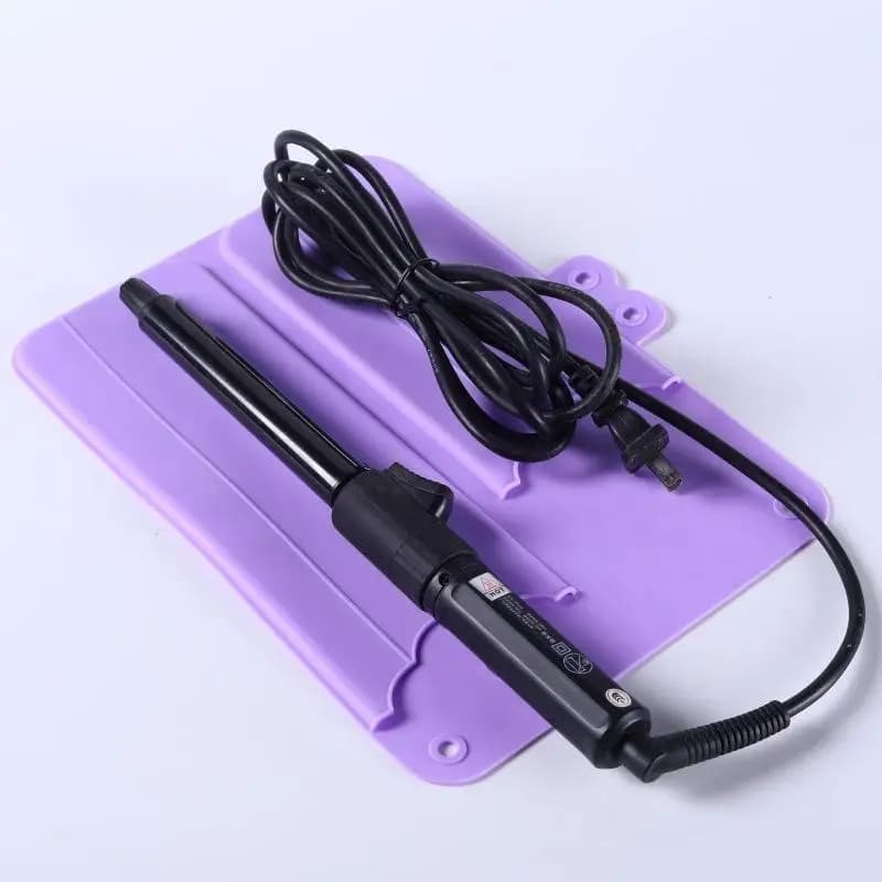 Silicone Carpets for Iron Curtains, Wallet Holder for Plate, Styling Tool Case, Portable Bag for Hair Accessories