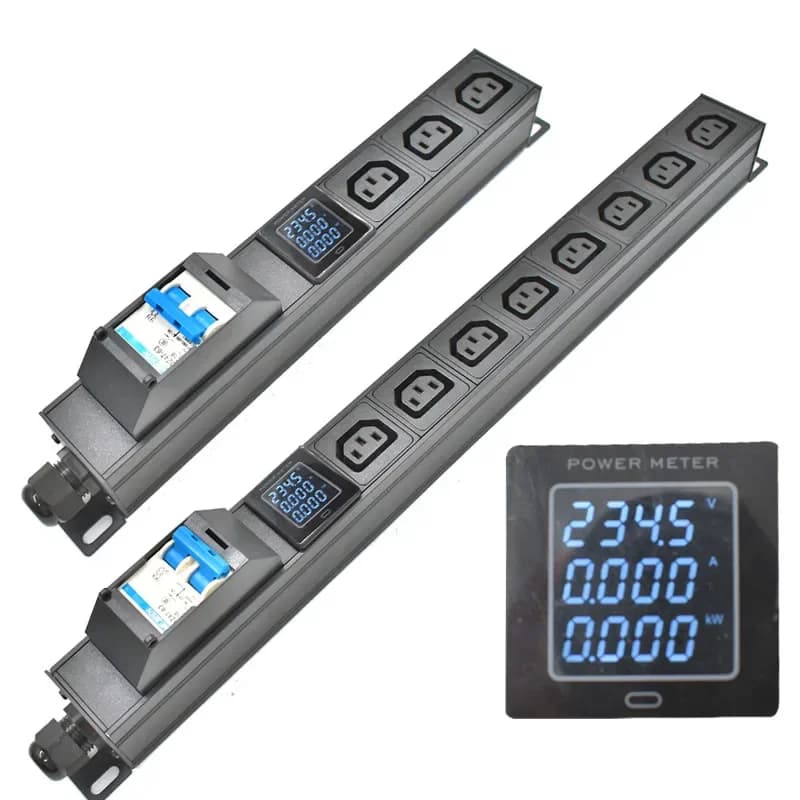 PUD armadio di rete rack unità di distribuzione scheda di potenza intelligente 2-9AC presa C13 amperometro interruttore aria spina industriale 16A/32A