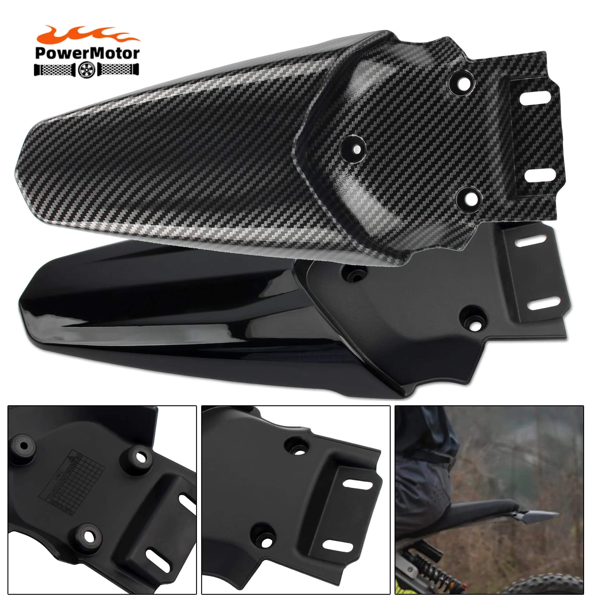 Per TALARIA MX3 MX4 Dirt Pit Bike Moto Parafango Posteriore Copertura Ruota di Protezione Parafango Posteriore Moto Accessori In Fibra di Carbonio