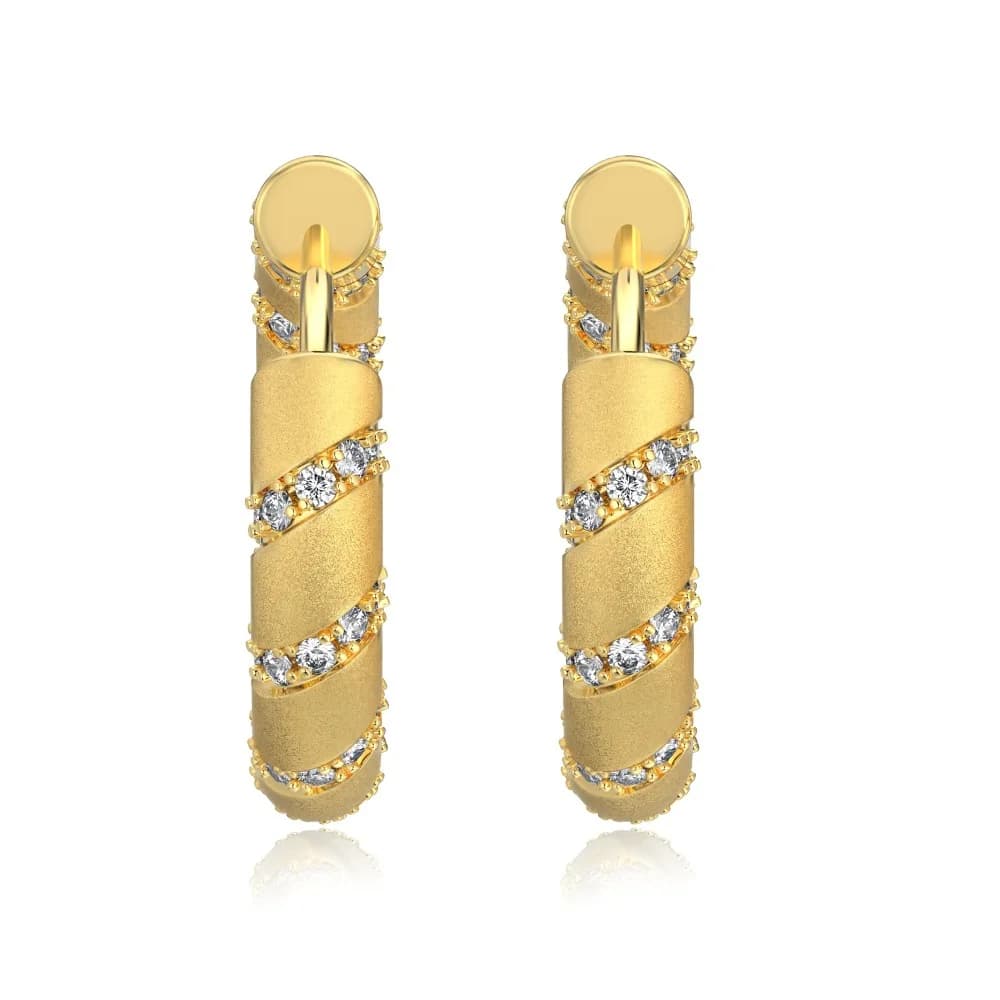Gioielli in argento sterling S925, orecchini ad anello sottili satinati con zirconi rotondi bianchi per le donne, accessori di nicchia di lusso leggeri e solidi