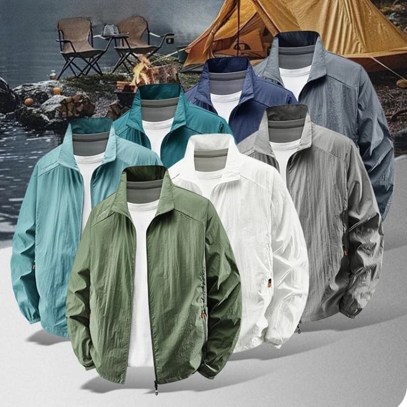 Men Coats Male Sunscreen Windbreaker Traveling Clothing Ultrathin Fishing Jacket Tops Hiking Wearing Good Quality Summer Jackets