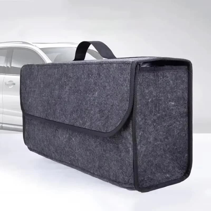 Nuovo scomparto antiscivolo portaoggetti per bagagliaio strumenti borsa portaoggetti per auto organizer per bagagliaio per auto scatola portaoggetti in feltro morbido accessori per auto
