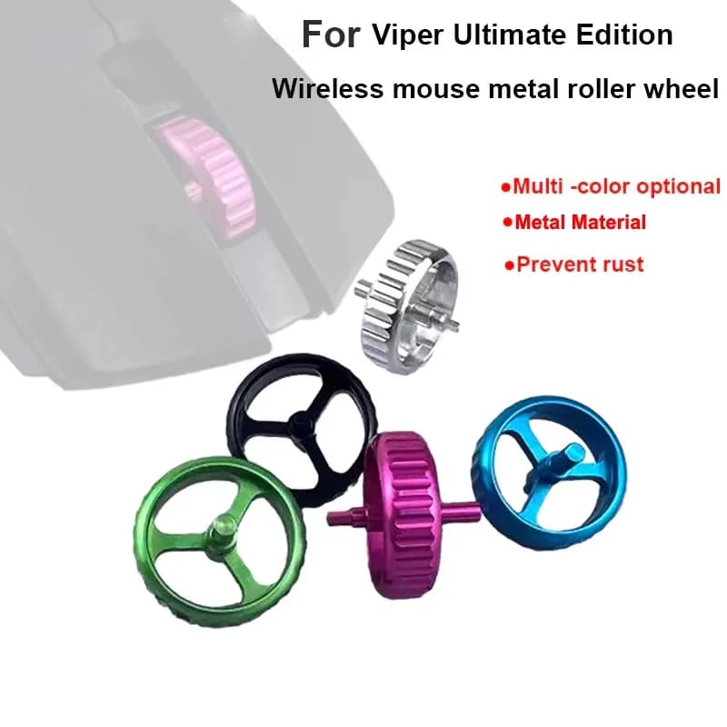 Replacement Parts for Rust-resistant Custom Metal Scroll Wheel for Game RGB Dual-mode Wireless Viper Ultimate