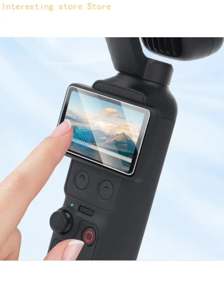 Screen and Lens Glass Film Set for Pocket 4Pro Camera, Thin Outer Layer with Smooth Screen Use and Wipe Tool Set 55KC