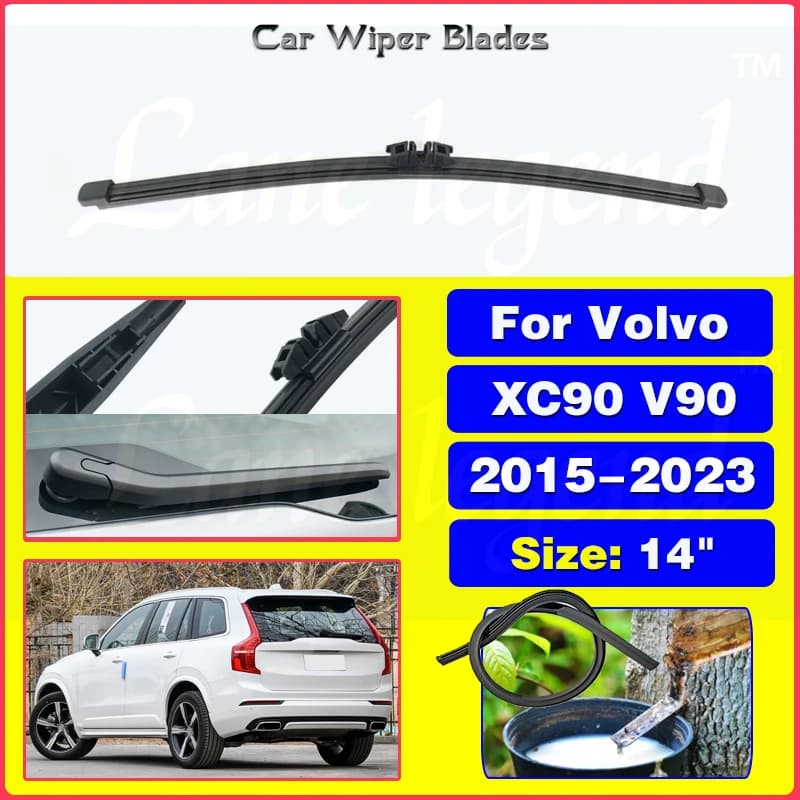 Car wiper 14 "Rear wiper blade for Volvo XC90 V90 2015 - 2023 Windshield Windshield Pulito Door Window Auto Rain Brush
