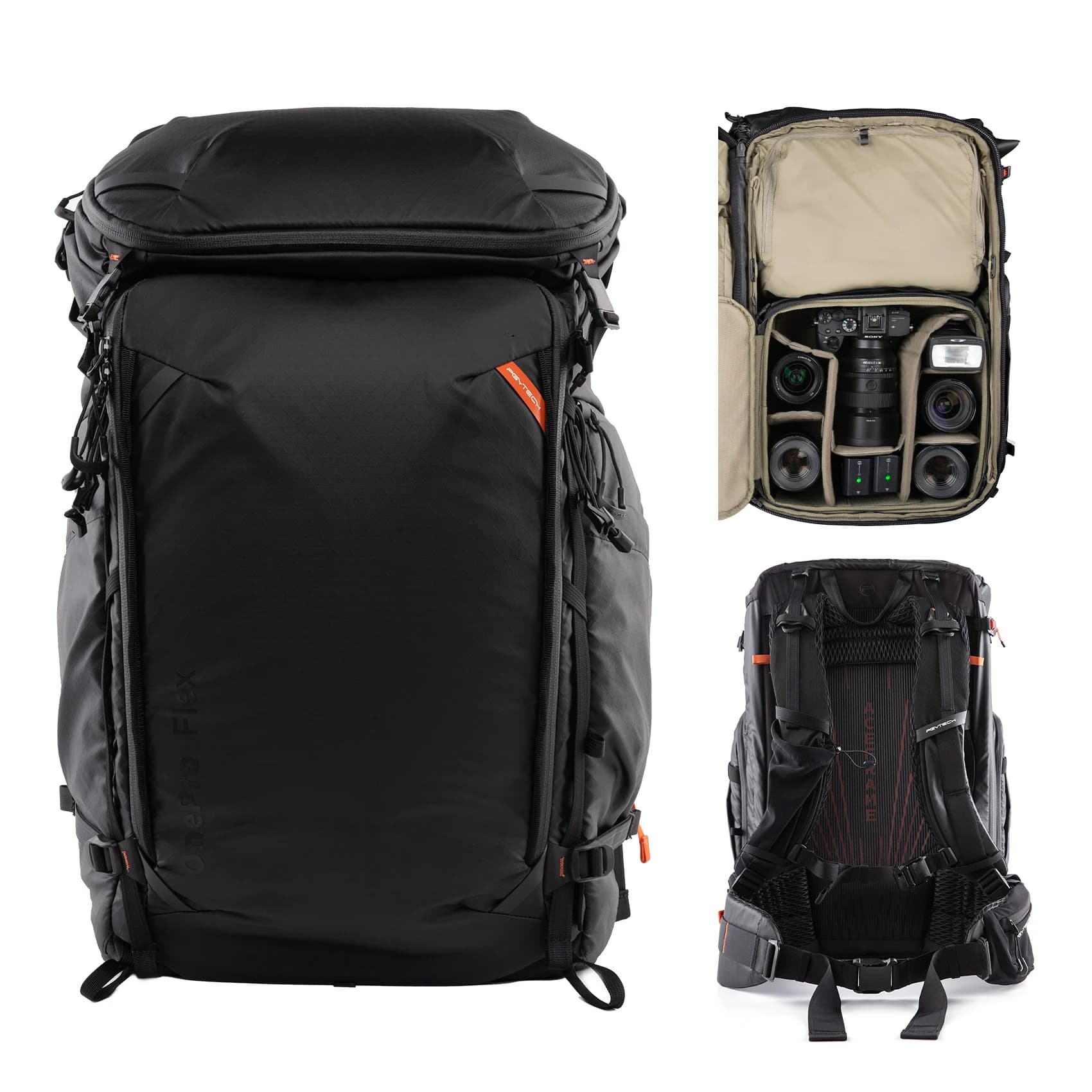 PGYTECH OnePro Flex Zaino Borsa per inserto per fotocamera professionale per alpinismo (30L/40L/50L)