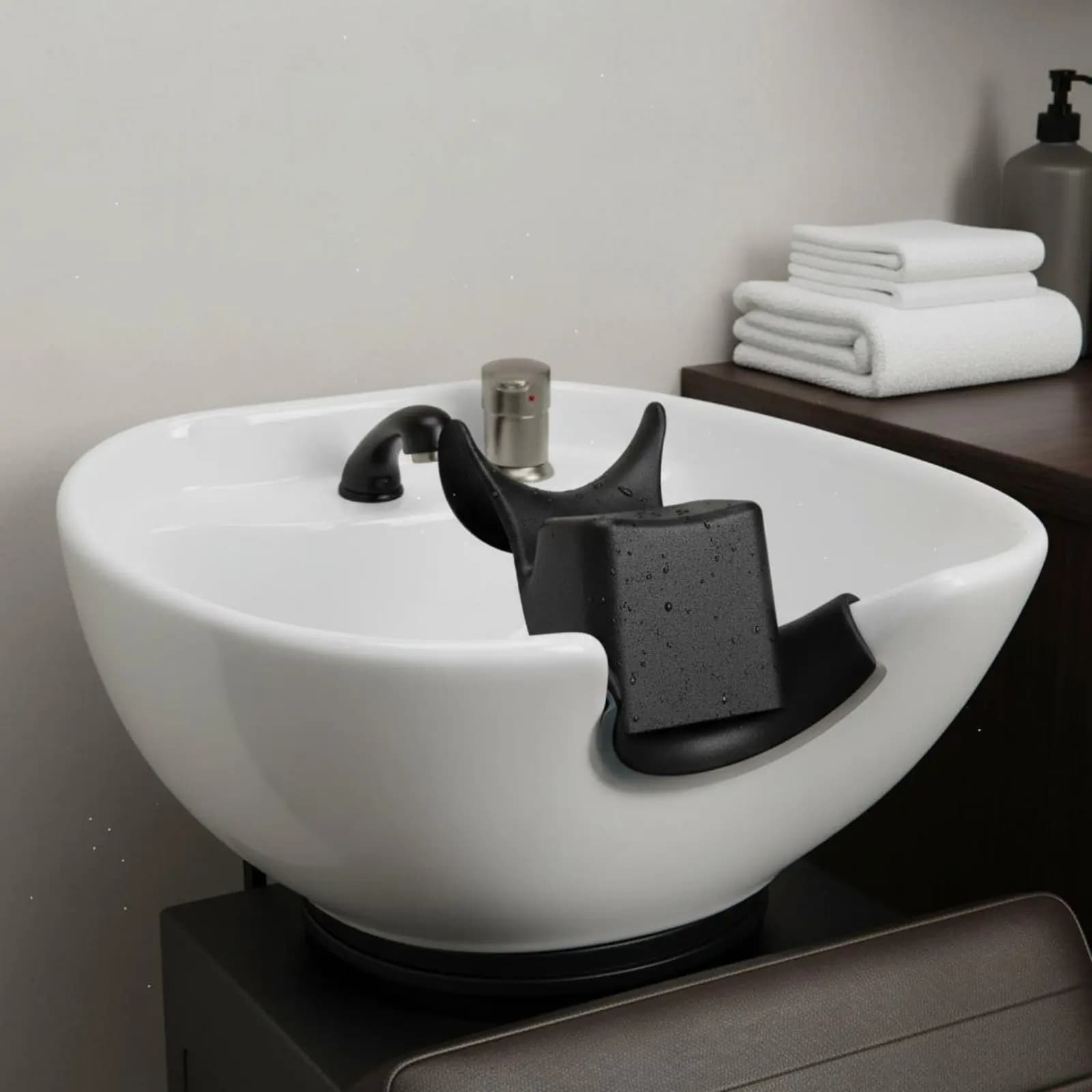 Cuscino Morbido per Lavatesta da Salone, Cuscino Ergonomico per Lavaggio Capelli, Facile da Pulire per Barbieri