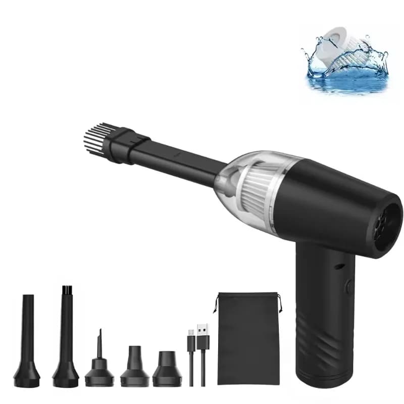 Airo Electric Car Battery-Powered Cordless Handheld Vacuum Cleaner HEPA Filter 7000Pa Suction Portable Blower for Home Car