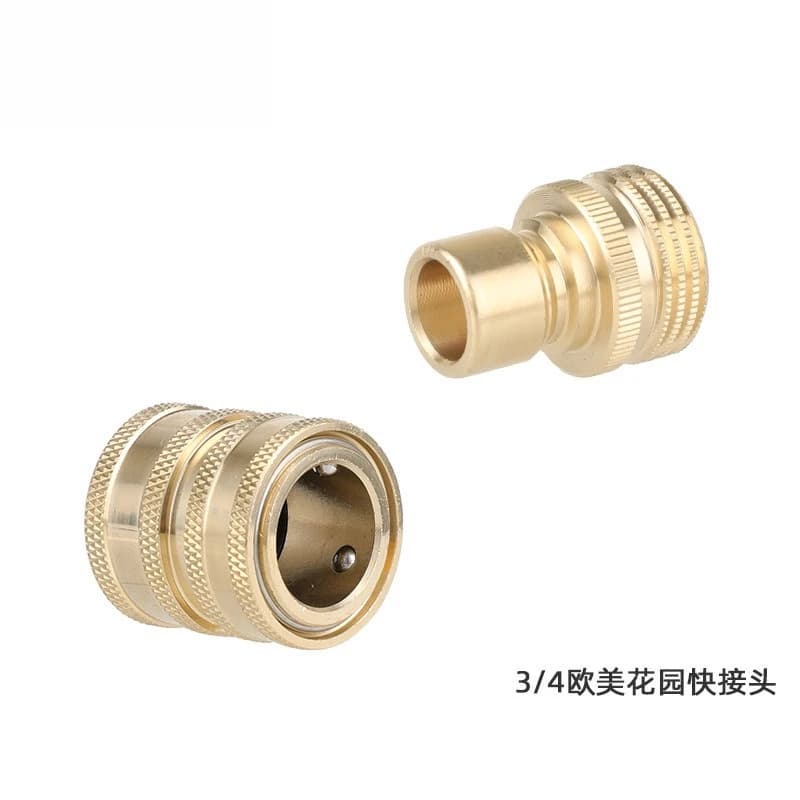 Adattatore per idropulitrice ad alta pressione, kit di connessione rapida per tubo da giardino, giunto per tubo dell'acqua da 3/4 di pollice