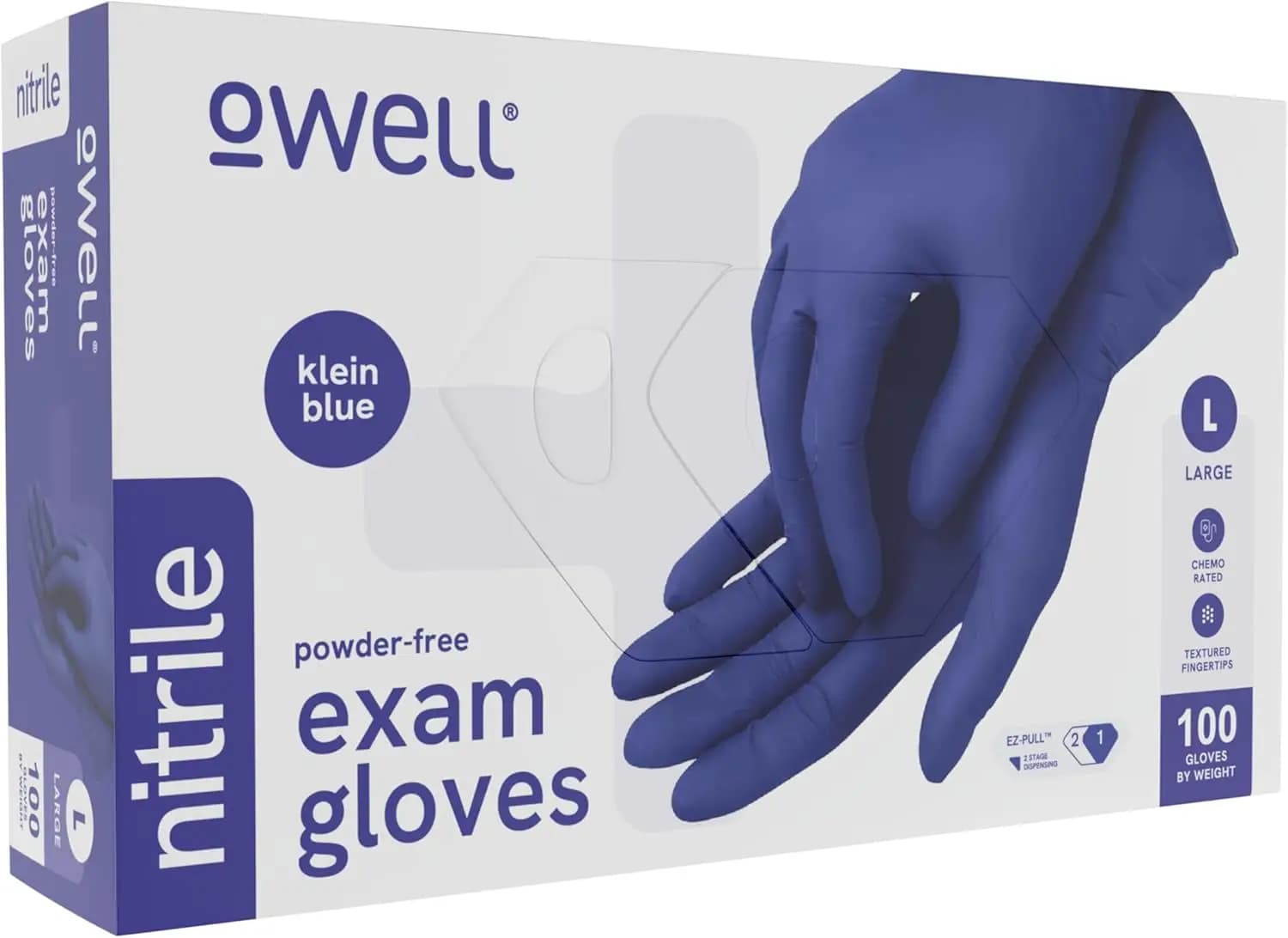 Guanti in nitrile blu per esami medici – Monouso, senza polvere, senza lattice, adatti per chemioterapia