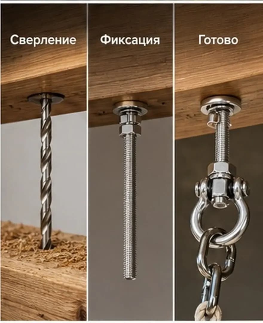 Professional Heavy Duty Stainless Steel Swing Hanger for Hammock Swing Set Punching Bag Patio Porch Beam Ceiling Hanging