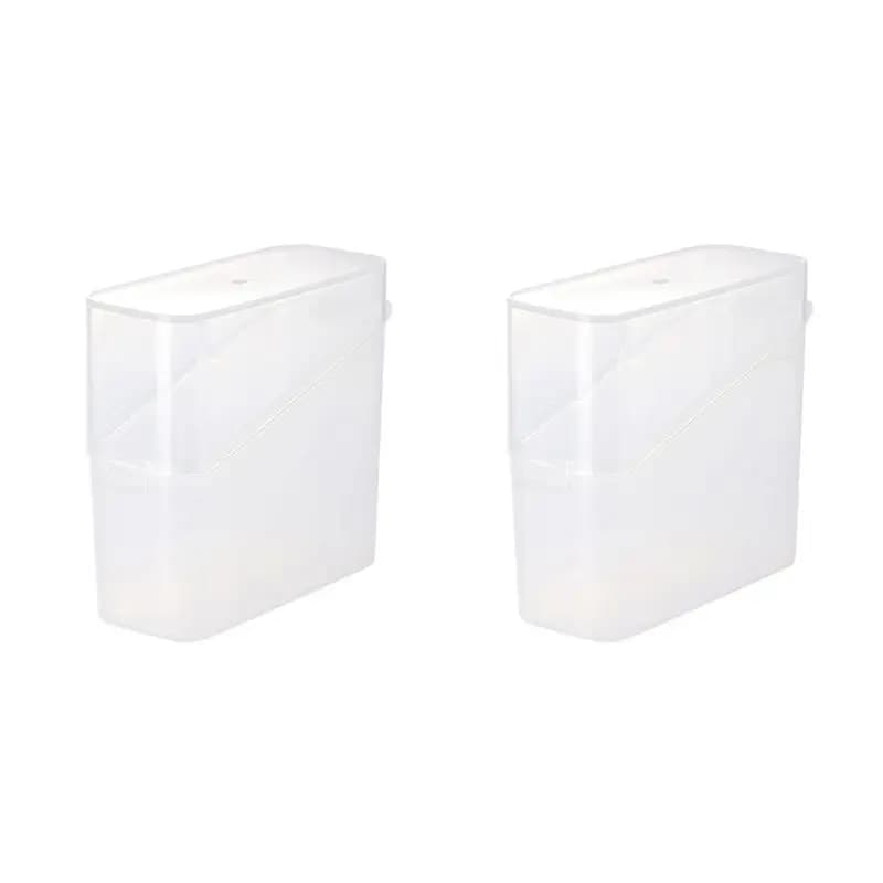 AEE4-Cheese Slice Storage Container,Cheese Slice Holder Tea Bag Organizer Box Airtight Food Keeping Box Container