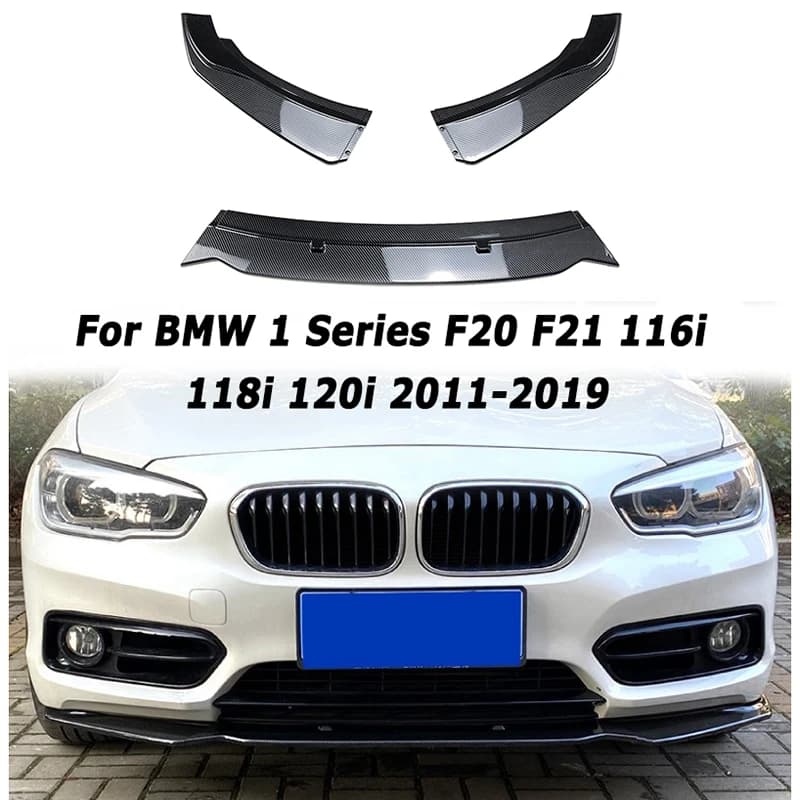 Car Front Bumper Lip for BMW 1 Series F20 F21 116i 118i 120i 2011-2019 Diffuser Spoiler Exterior Car Accessories Afternarket
