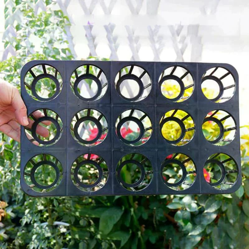 Nursery Pots Plastic Round Flower Pot Cell Seedling Starter Tray Seed Planter