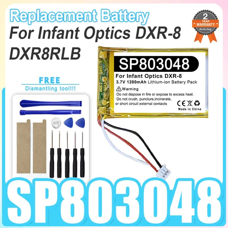Batteria ricaricabile per ottica infantile DXR-8 DXR8RLB, baby monitor DXR-8 PRO