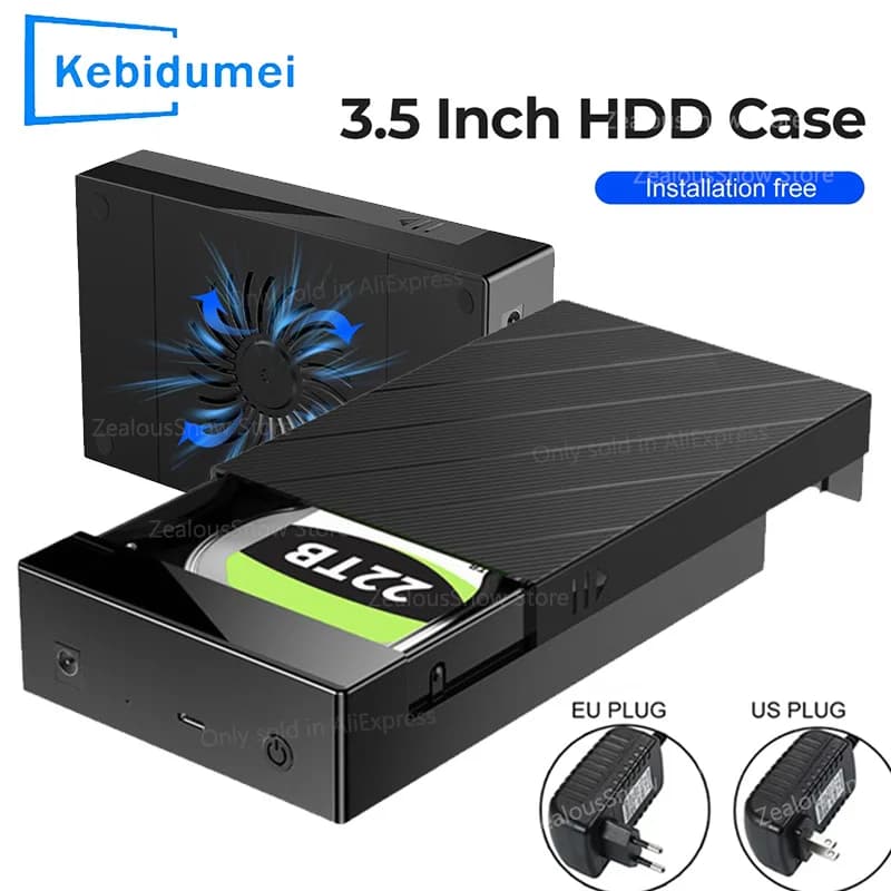Custodia per disco rigido da 2,5/3,5 pollici Supporto per disco rigido esterno da USB 3.0 a SATA Custodia per disco rigido da 22 TB Adattatore ad alta velocità da 5 Gbps per PC Lapop