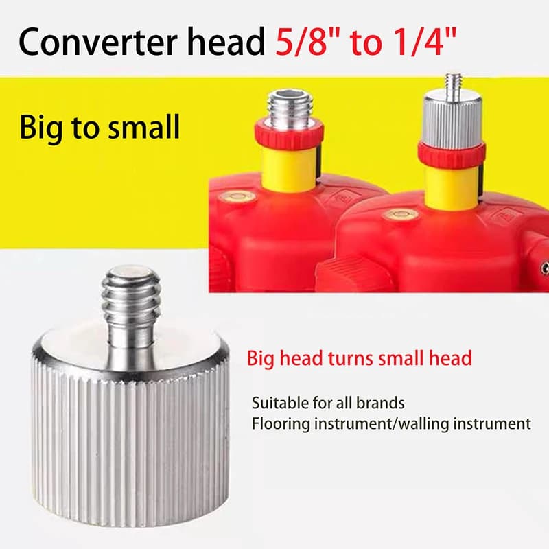 【TO】 1 adattatore per treppiede per livellatore laser, connettore di conversione da 5/8 pollici a 1/4 pollici, accessorio per staffa, adattatore per treppiede