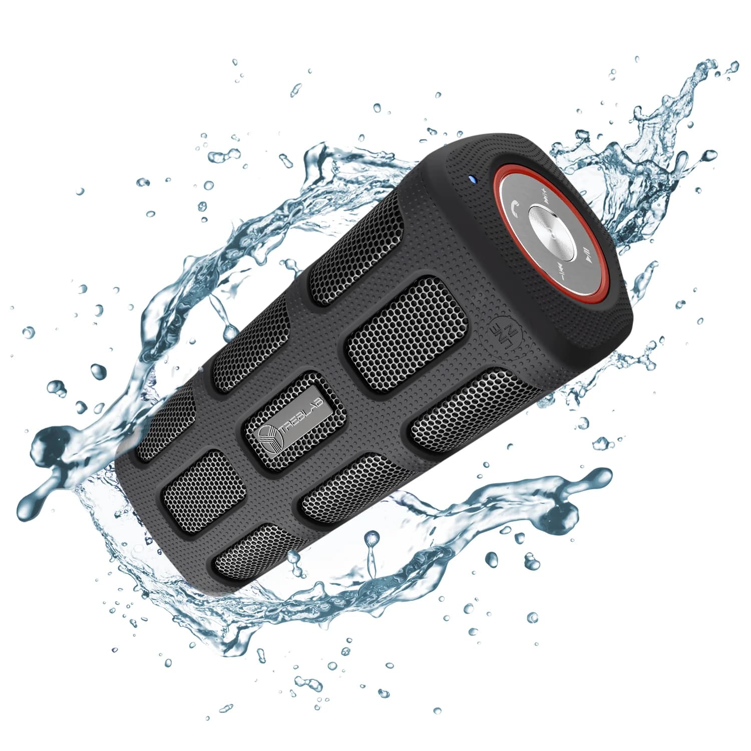 Bluetooth TreBLAB FX100 portable wireless speaker for outdoor use with Power Bank