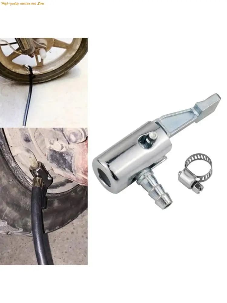 203F Mandrino per impieghi gravosi a flusso chiuso con bloccaggio pneumatici Mandrino con clip per gonfiatore