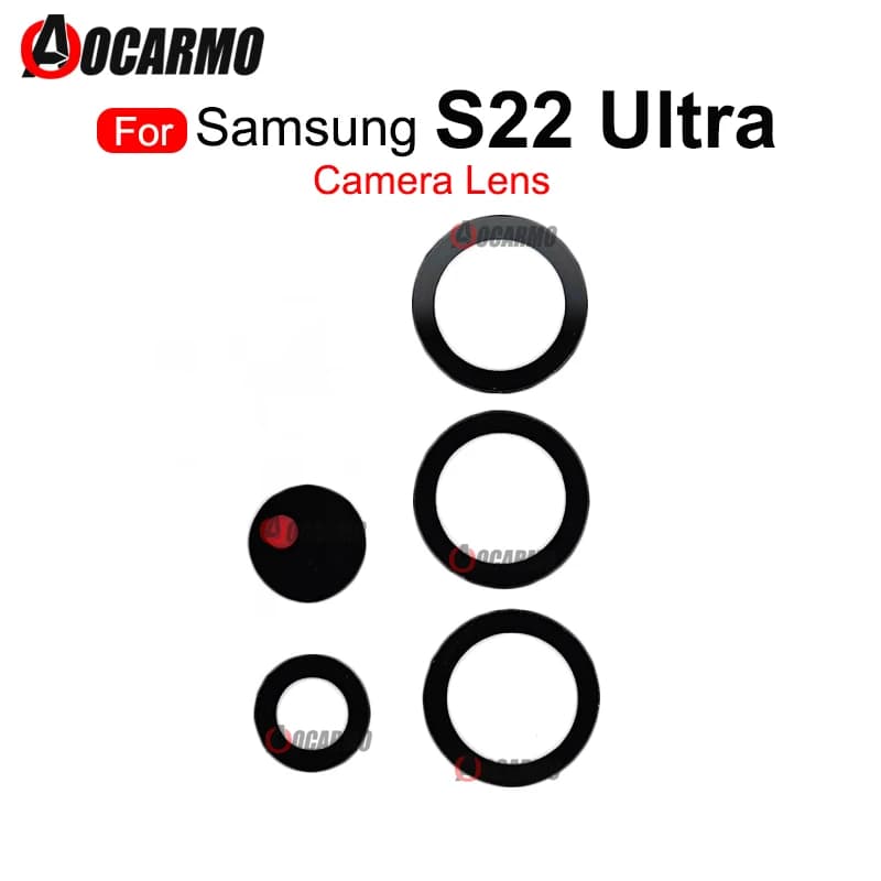Per Samsung Galaxy S22 Ultra S22U Obiettivo della fotocamera posteriore posteriore con parte di ricambio del telaio