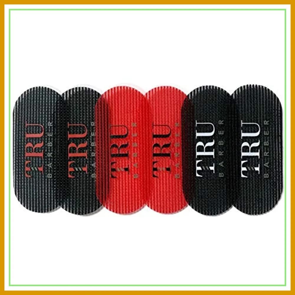 6 fermagli per capelli per lo styling, morsetti antiscivolo da salone, nero/rosso/nero