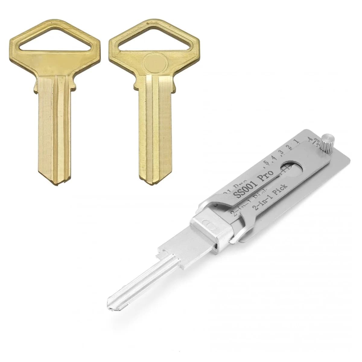 Kit di Decodifica Serrature Lockpicking SS001Pro con O-ring, Strumento per Fabbri, Decodificatore Chiavi, Gancio di Precisione, Attrezzi per Manutenzione e Riparazione Porte