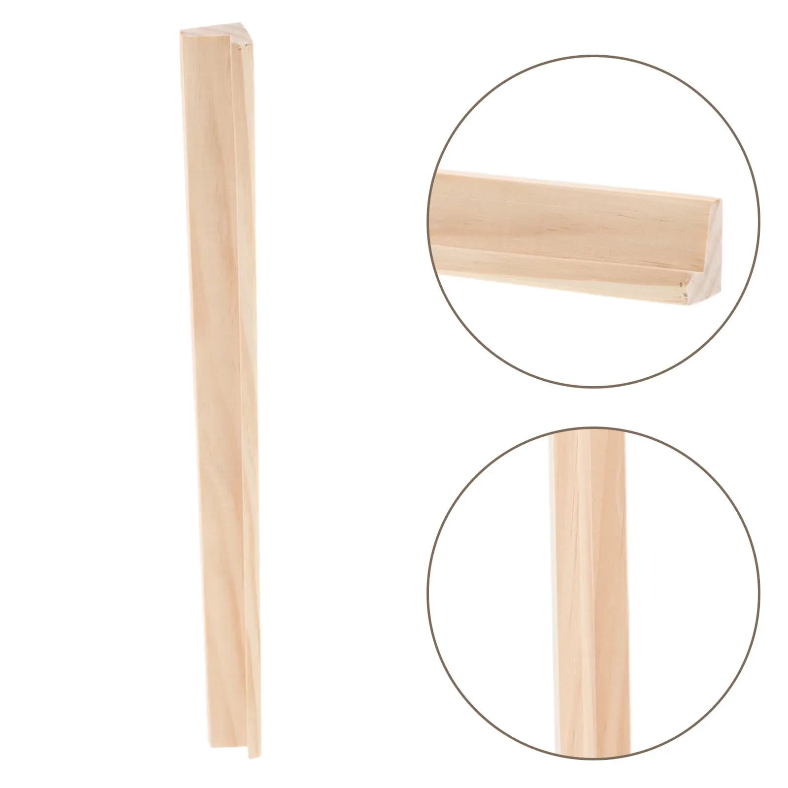 4 Pezzi Supporti in Legno Naturale Non Trattato per Domino, Supporti Singoli per Tessere, per Giochi di Domino e Mahjong, Accessori Compatti per Giochi da Tavolo