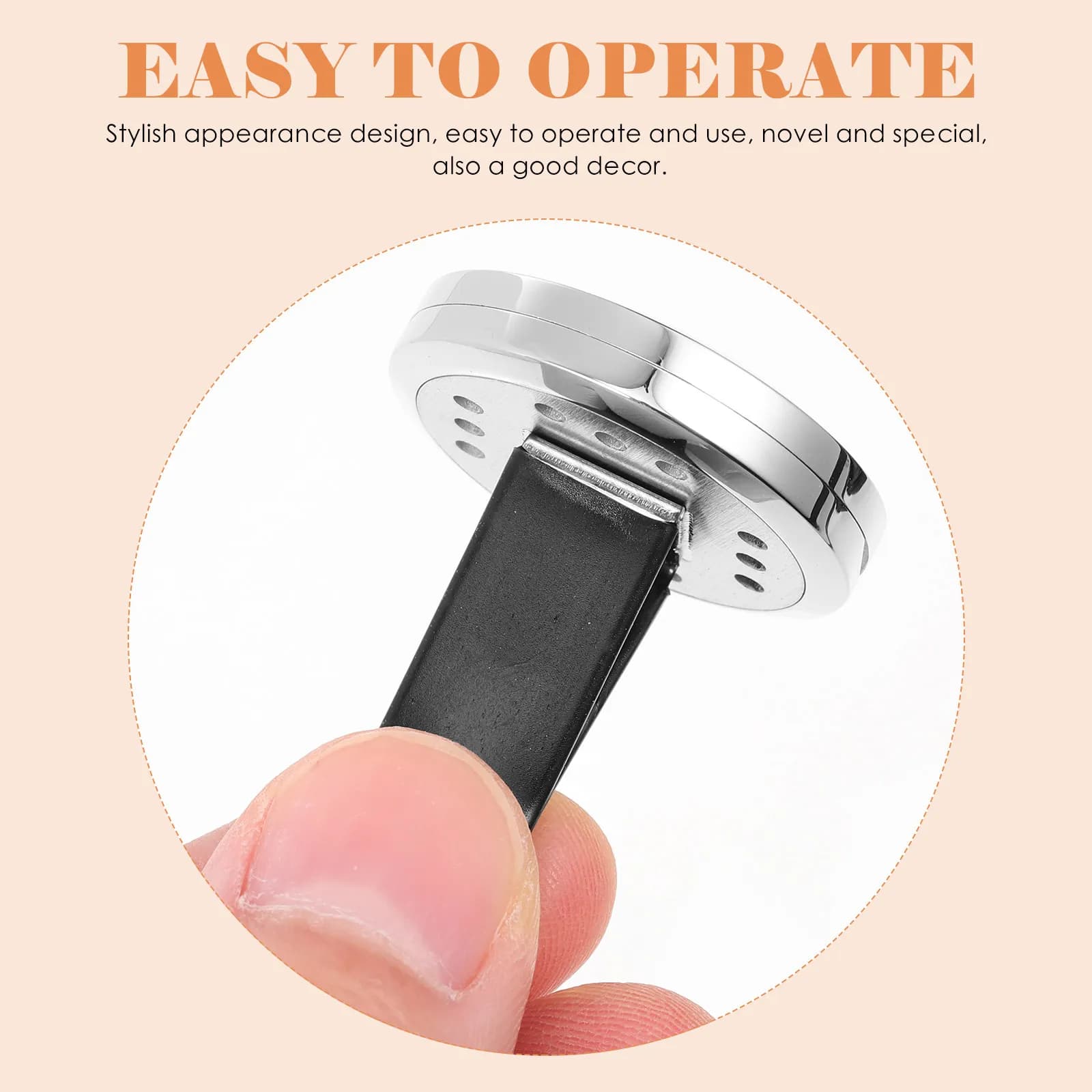 Car diffuser with Clip Perfume Design Cable for Essential Oils, Portable Deodorant to Mount on Air Grip, for Home, Cafeteria, Shop, Decorative Use