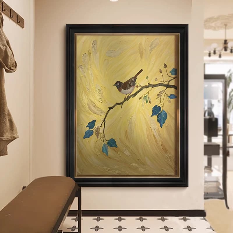 abstract happy eyebrows living room texture decorative painting artistic sense animal painting oil painting porch hang painte