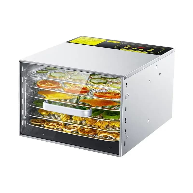 Friggitrice elettrica per frutta e verdura per uso domestico, dolcetti per animali domestici e collo di anatra, macchina per carne secca, disidratatore compatto in plastica per snack