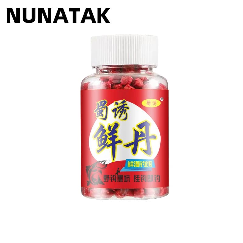 NUNATAK Esca Rossa Particelle Attirare Pesci Crucian Esche Particelle Pesca Alla Carpa Esca Cibo Particelle di Insetti Tilapia Richiamo Affondamento Richiamo