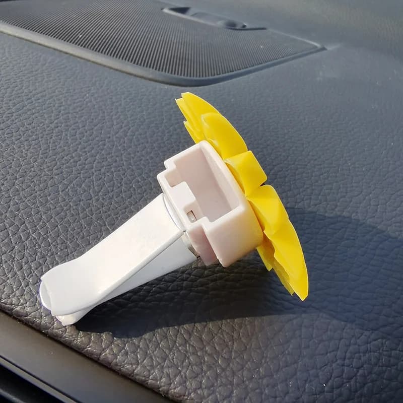 Deodorante per Auto con Clip per Bocchetta d'Aerazione, Accessorio Decorativo per Interni Auto, per Donne, 1 Pezzo, Simpatico Girasole Giallo, Deodoranti per Donne e Uomini, Novità 2026
