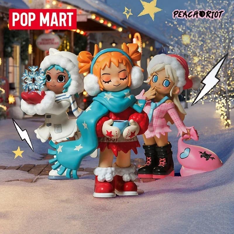 POP MART Lil Peach Riot Holiday Mixtape Series Trendy Blind Scatola casuale Giocattoli Scatola misteriosa Guess Bag Action Figure Regalo a sorpresa