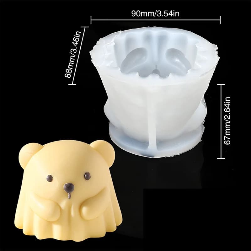 Stampo in Silicone per Budino al Latte di Gatto, Ciotola per Gelatina di Halloween, Stampo per Torte Bianche e Ghiaccio, Accessori per Decorazione Dolci