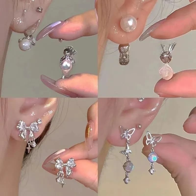 Three-dimensional rabbit stud earrings, niche temperament, advanced sense, personality, versatile design sense earrings