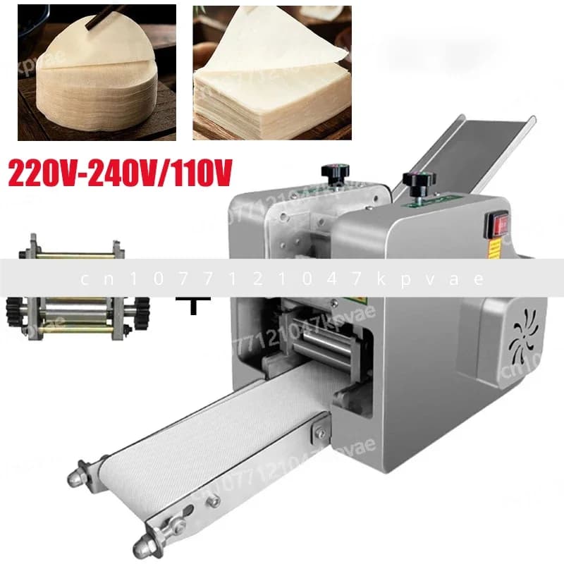 Macchina Automatica Commerciale per Pasta e Noodle in Acciaio Inox 110V/220V, Imitazione Artigianale, per Sfoglie di Ravioli