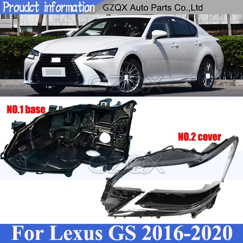 CAPQX Copertura Della Base Del Faro Coperchio Posteriore Per Lexus GS 2016-2020 Testa Della Lampada Posteriore Casa Borsette Copertura Del Faro Borsette coperchio