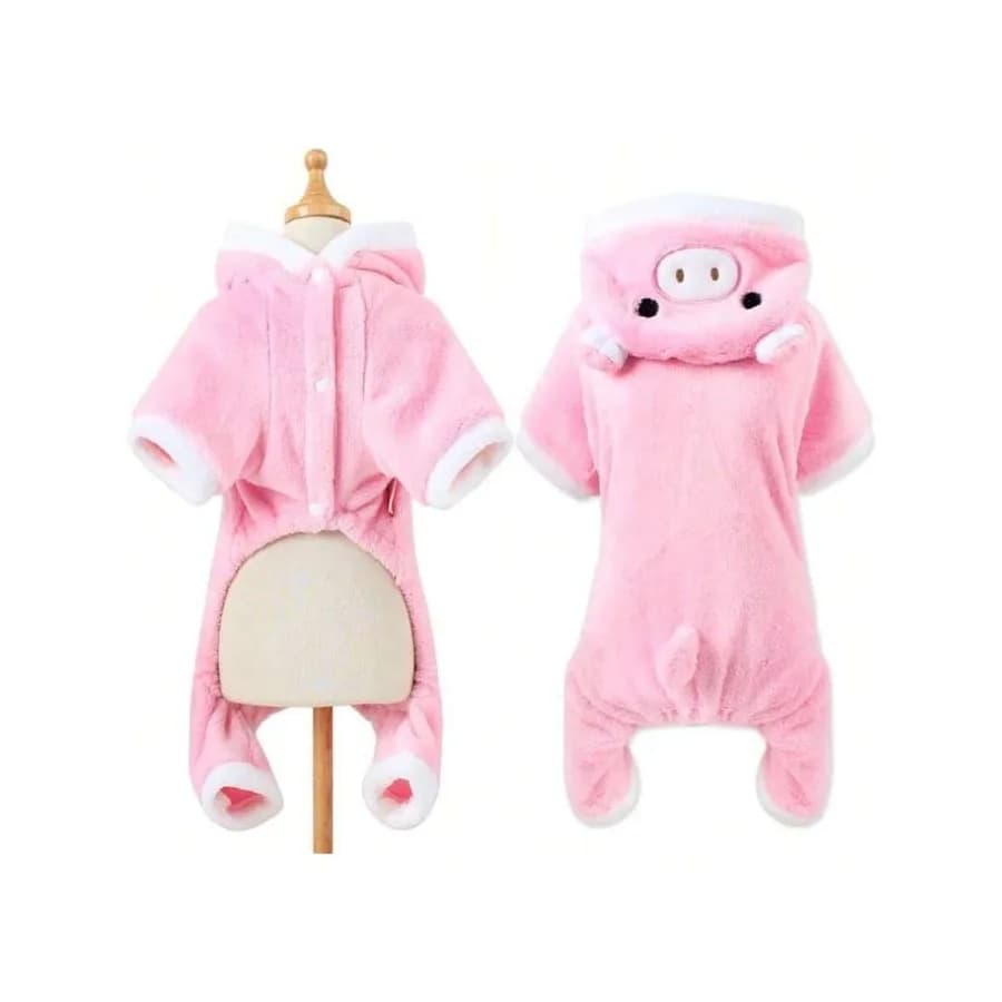 【Nuovo stile】Abbigliamento per cani Balacoo - Pigiama per cani, costume da maiale, grazioso costume piccolo, felpa con cappuccio per cuccioli, cappotto invernale caldo per animali domestici per Halloween